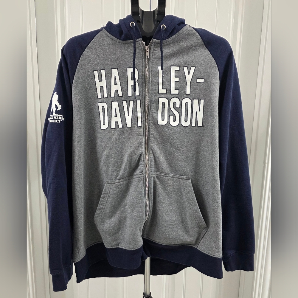 Harley Davidson Wounded Warrior Project Zip Up Hoodie